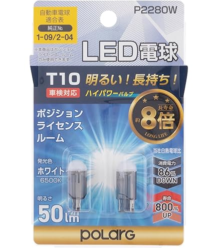 Amazon | 日星工業 ポラーグ(Polarg) LED電球 ヘッドランプ Hi2800lm